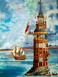 Der Erste Eddystone-Leuchtturm