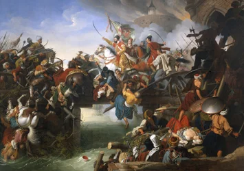 Zrínyis Angriff aus der Festung Szigetvár