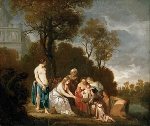Moses aus dem Fluss gerettet