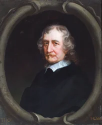 Porträt von Thomas Hobbes von Malmesbury, der Philosoph