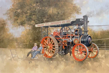 Dampfmaschine auf der Great Eccleston Show