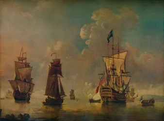 Kriegsschiffe, ca. 1720