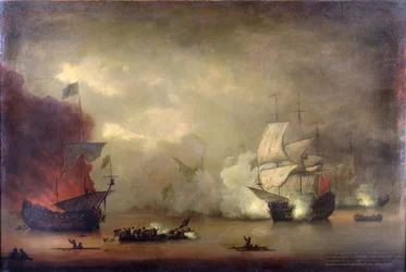Seekampf zwischen der HMS 