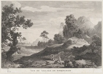 Ansicht des Dorfes Birmingham, ca. 1755