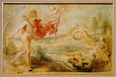 Apollo und die Schlange Python