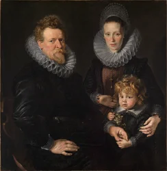 Bildnis des Brüsseler Goldschmieds Robert Staes, seiner Frau Anna und ihres Sohnes Albert