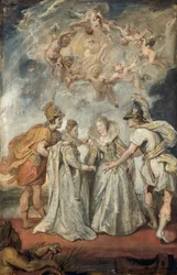 Die Familienverbindung zwischen Frankreich und Spanien (Skizze zum Medici-Zyklus)