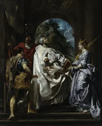 Die Heiligen Gregor, Maurus, Papianus und Domitilla