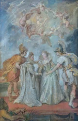 Familiärer Austausch der Prinzessinnen zwischen Spanien und Frankreich am 9. November 1615