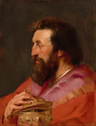Kopf eines der drei Könige: Melchior, der assyrische König