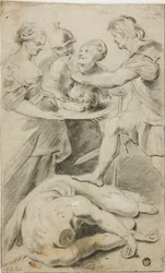 Herodias empfängt den Kopf von Johannes dem Täufer