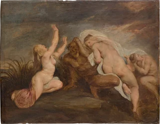 Nymphen und Flussgott (Fragment)