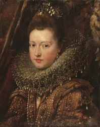 Porträt von Prinzessin Margherita Gonzaga, Brustbild - ein Fragment