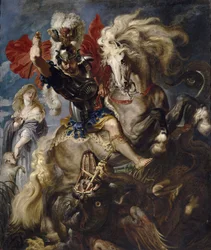 Der heilige Georg und der Drache, 1606-1608