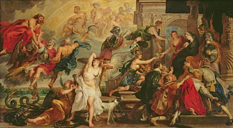 Die Apotheose von Heinrich IV. und die Proklamation der Regentschaft von Maria de Medici, 1622-25