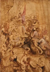 Der Aufstieg nach Golgatha. Das Tragen des Kreuzes