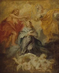 Die Krönung der Jungfrau Maria, ca. 1632-33.