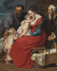 Die Heilige Familie mit den Heiligen Elisabeth und Johannes dem Täufer