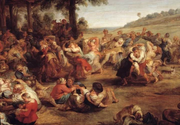 Die Kirmes oder Hochzeit im Dorf (Detail)