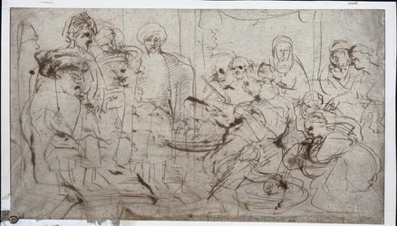 Tomyris mit dem Kopf von Kyros, ca. 1637-1638