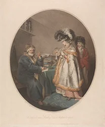 Leichtgläubige Dame und Astrologe