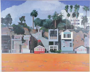Häuser unter der Klippe, Santa Monica, USA, 2002