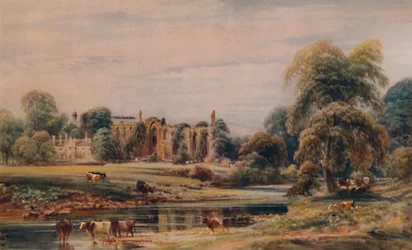 Bolton Abbey und Pfarrhaus, 1846, 1935