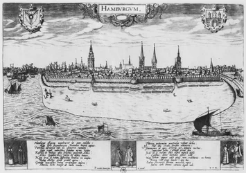 Ansicht von Hamburg
