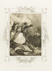 Christos Anagnostaras aus dem Album des griechischen Heldentums, ca. 1835