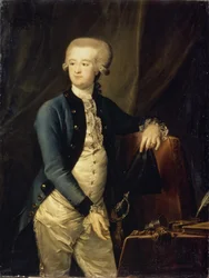 Porträt von Baron Pyotr Fyodorovich Maltitz 1753-1826, 1785