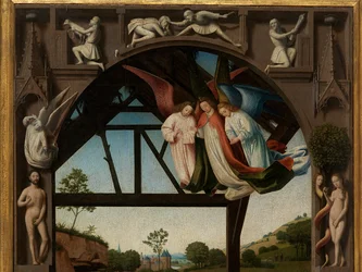 (Detail) Anbetung des Christkindes