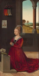 Porträt einer weiblichen Stifterin, ca. 1455