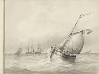 Segelschiffe auf See