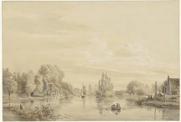 Ansicht der Vecht nach dem Hofstede Slotzigt