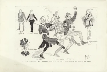 Eine Erinnerung, Mr. Arthur Roberts in der Burleske von Johanna von Orleans