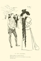 Karikatur aus den 1890er Jahren