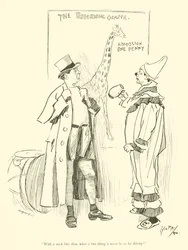 Karikatur von Phil May, aus den 1890er Jahren
