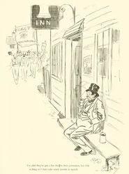 Karikatur von Phil May, aus den 1890er Jahren