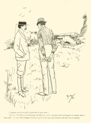 Karikatur von Phil May, aus den 1890er Jahren