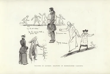 Winter in London, Schlittschuhlaufen in den Kensington Gardens