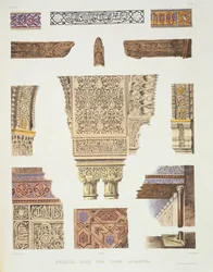 Details aus dem Löwenhof, Alhambra, aus 