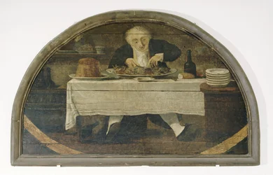 Au Gourmand; Schild für den Lebensmittelhändler Corcellet