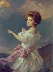 Mädchen mit Ballons