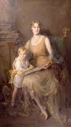 Porträt von Helen, Frau des 8. Herzogs von Northumberland und Lord Geoffrey Percy