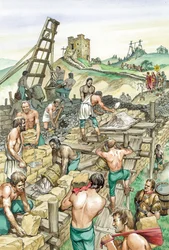 Bau der Hadriansmauer, frühes 2. Jahrhundert