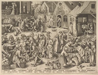 Nächstenliebe (Charitas) aus Die Tugenden, 1559