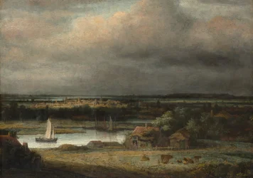 Weite Flusslandschaft