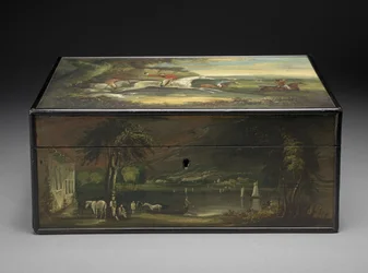 Antiker Briefkasten, umgebaut zu einem Humidor, ca. 1840