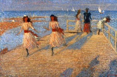 Laufende Mädchen, Walberswick Pier, 1888-1894
