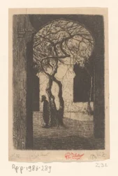 Ansicht bei der Djamaa el Kebir Moschee in Algier